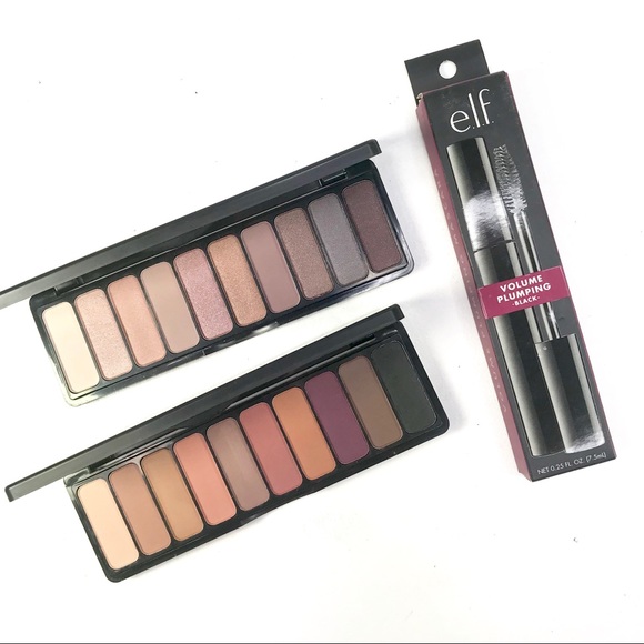 New! Elf 2 shadow palettes & volume pump mascara